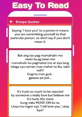 Tagalog Love android App screenshot 3