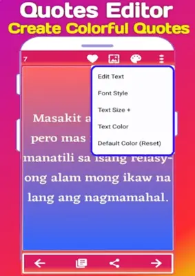 Tagalog Love android App screenshot 4